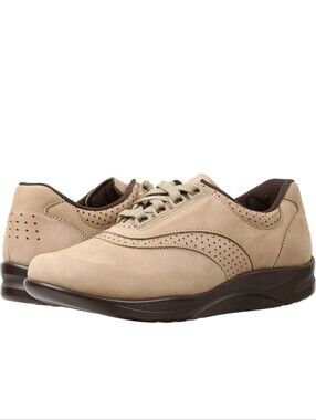 SAS Walk Easy Lace-Up Bootie - Taupe
